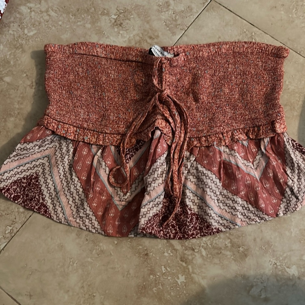 AE Patterned Crop Top